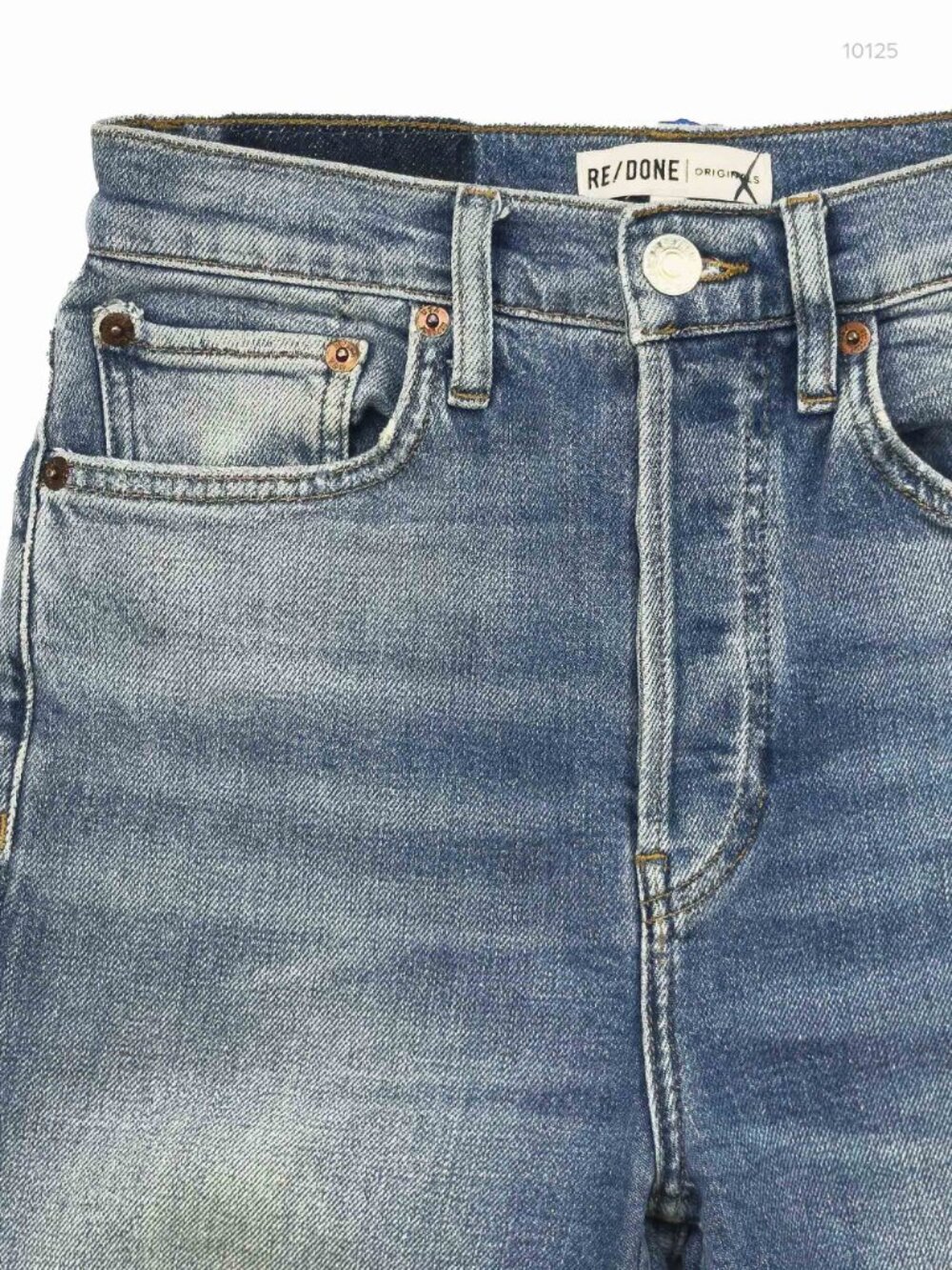 RE/DONE Originals Ultra High Rise Distressed Skinny Jeans 25 190-3WUHR - Picture 6 of 12